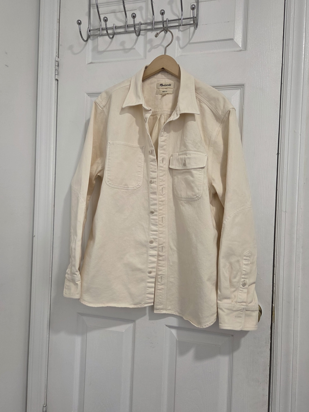 Madewell Off- Cream Button Front Utility Shirt